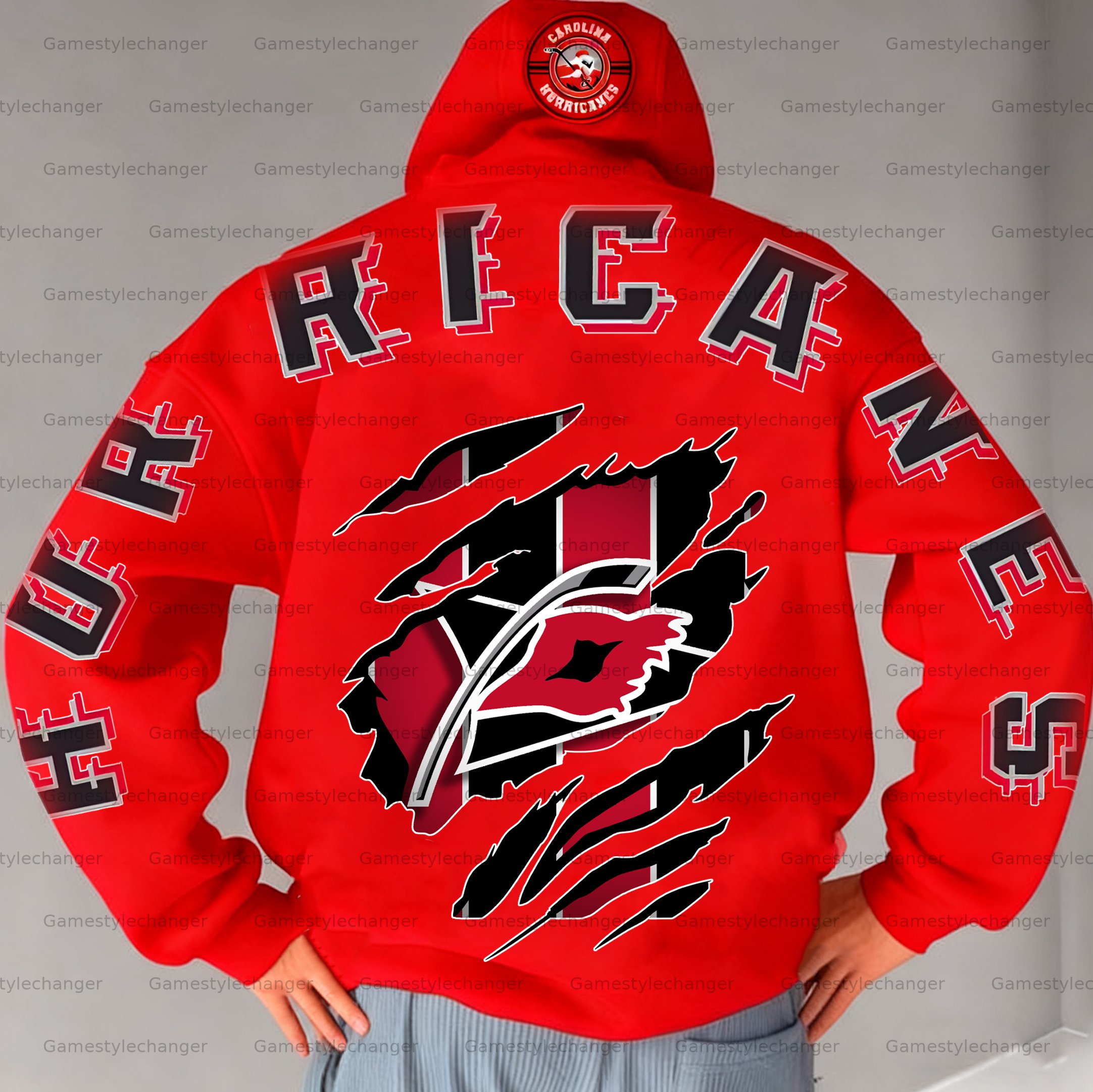 Unisex "Carolina Hurricanes" Graphic Streetwear Vintage Plush Hoodie
