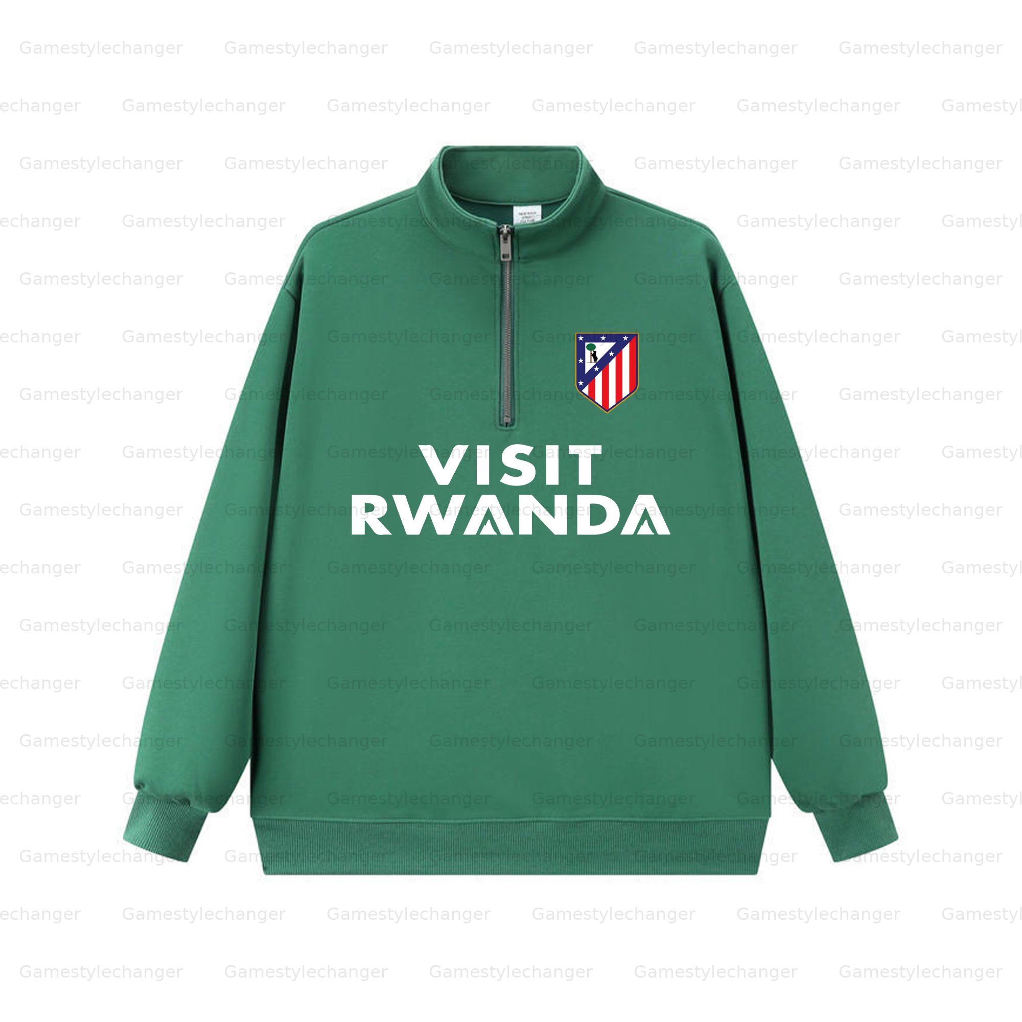 Unisex "UEFA " Graphic Streetwear Vintage  Zip-up Sweatshirt