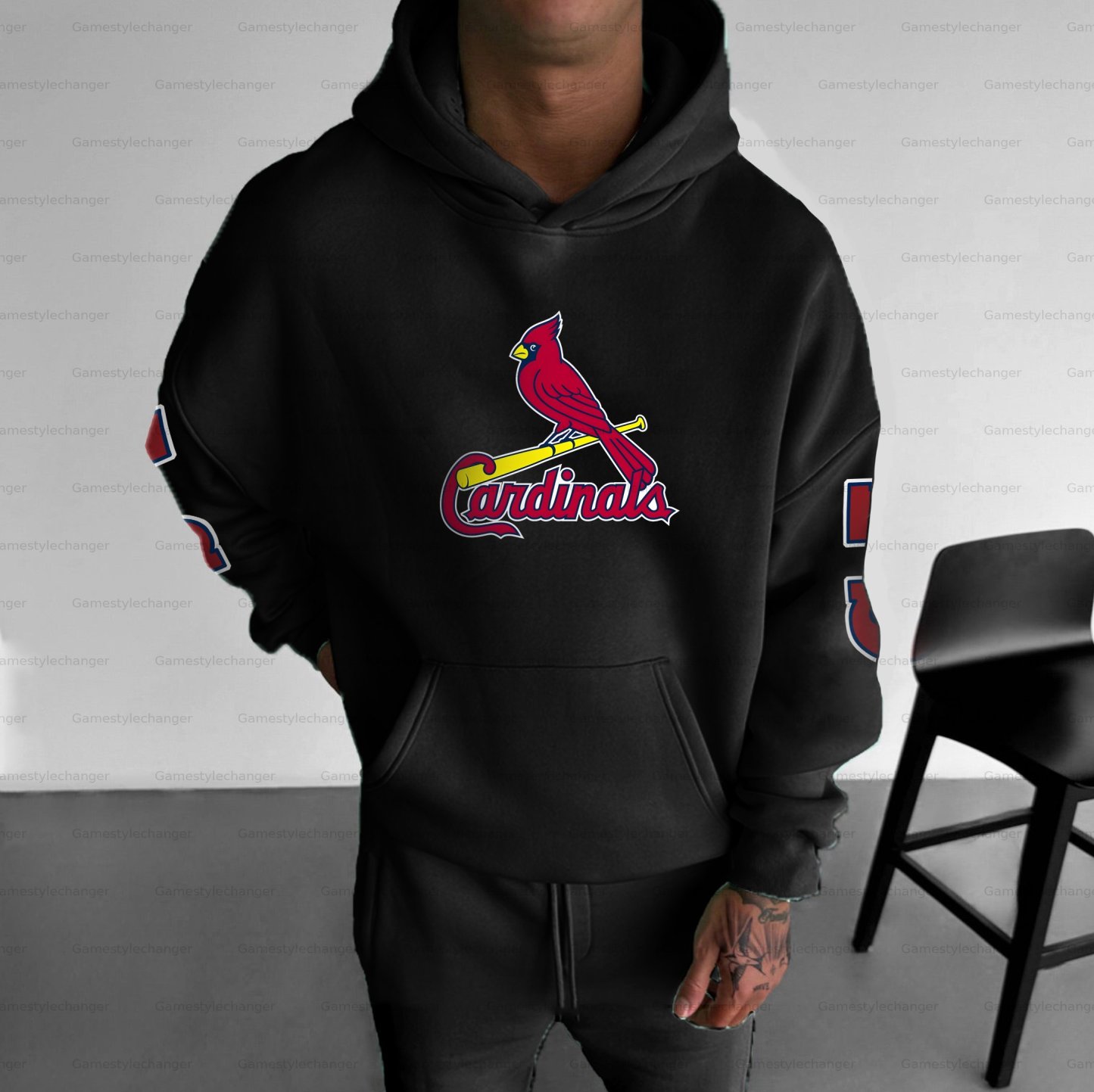 Unisex "Saint Louis Cardinals" Graphic Streetwear Vintage Plush Hoodie