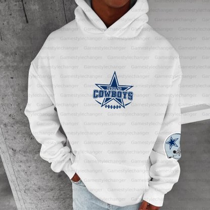 Unisex "Dallas Cowboys" Graphic Streetwear Vintage Plush Hoodie