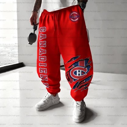 Unisex  “Montreal Canadiens” Casual Anime Streetwear Pant