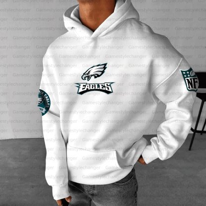 Unisex "Philadelphia Eagles" Graphic Streetwear Vintage Plush Hoodie
