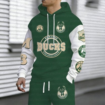 “Milwaukee Bucks” Hoodie & Pants 2 Pieces Set