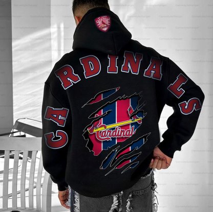 Unisex "Saint Louis Cardinals" Graphic Streetwear Vintage Plush Hoodie