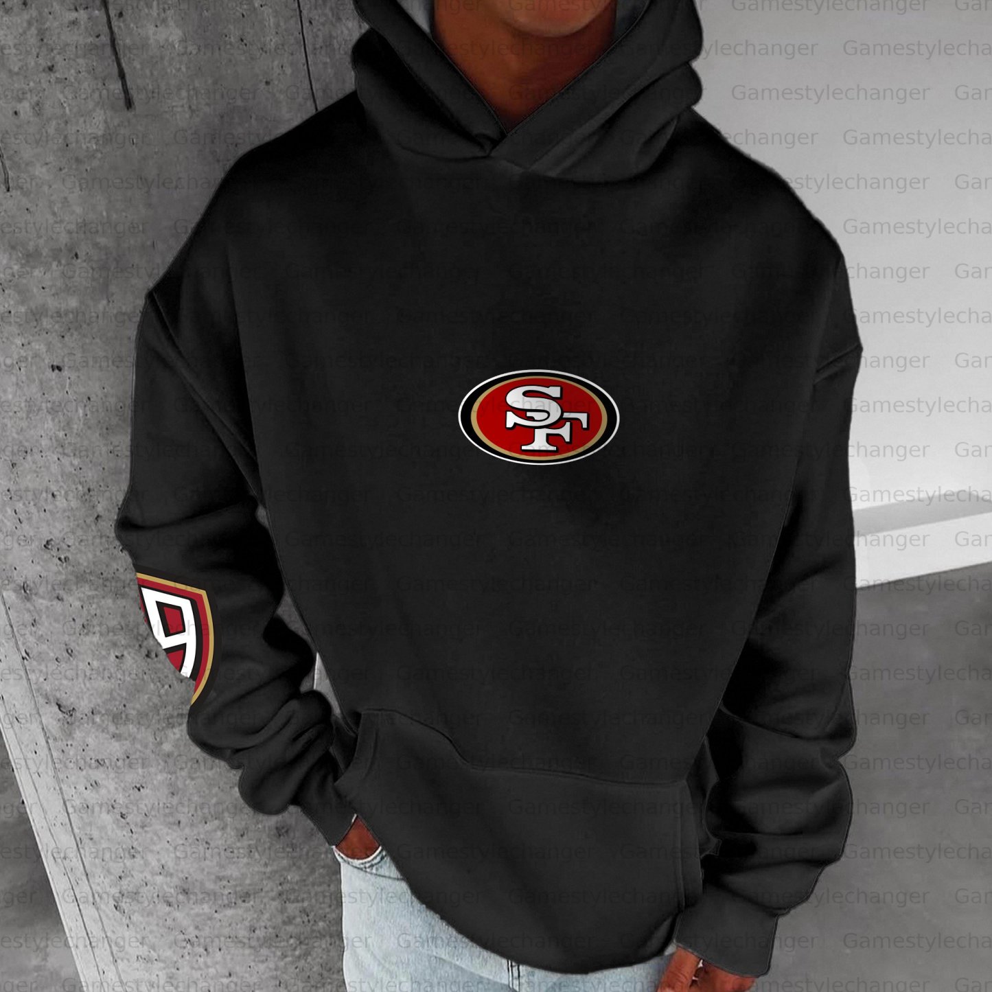 Unisex "San Francisco 49ers" Graphic Streetwear Vintage Plush Hoodie