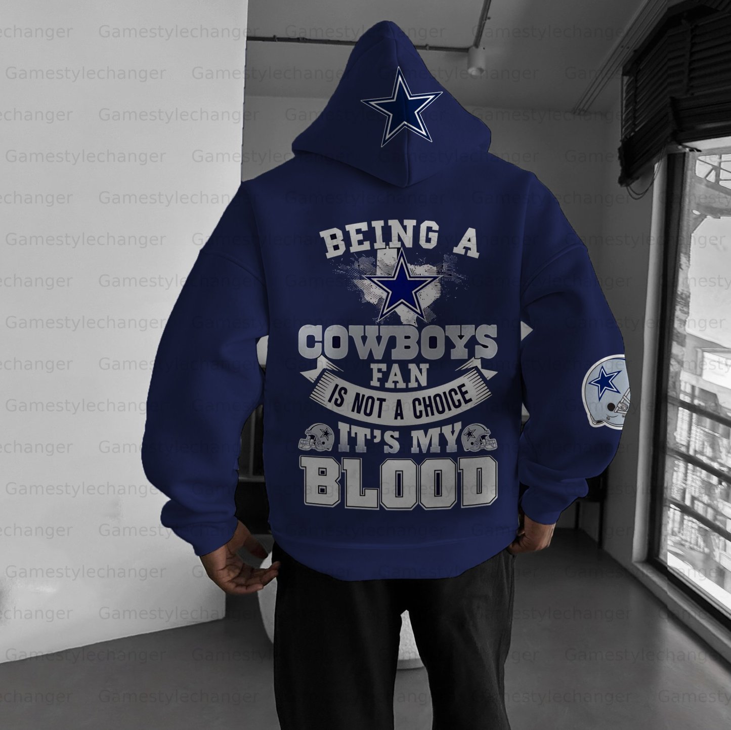 Unisex "Dallas cowboys" Graphic Streetwear Vintage Plush Hoodie