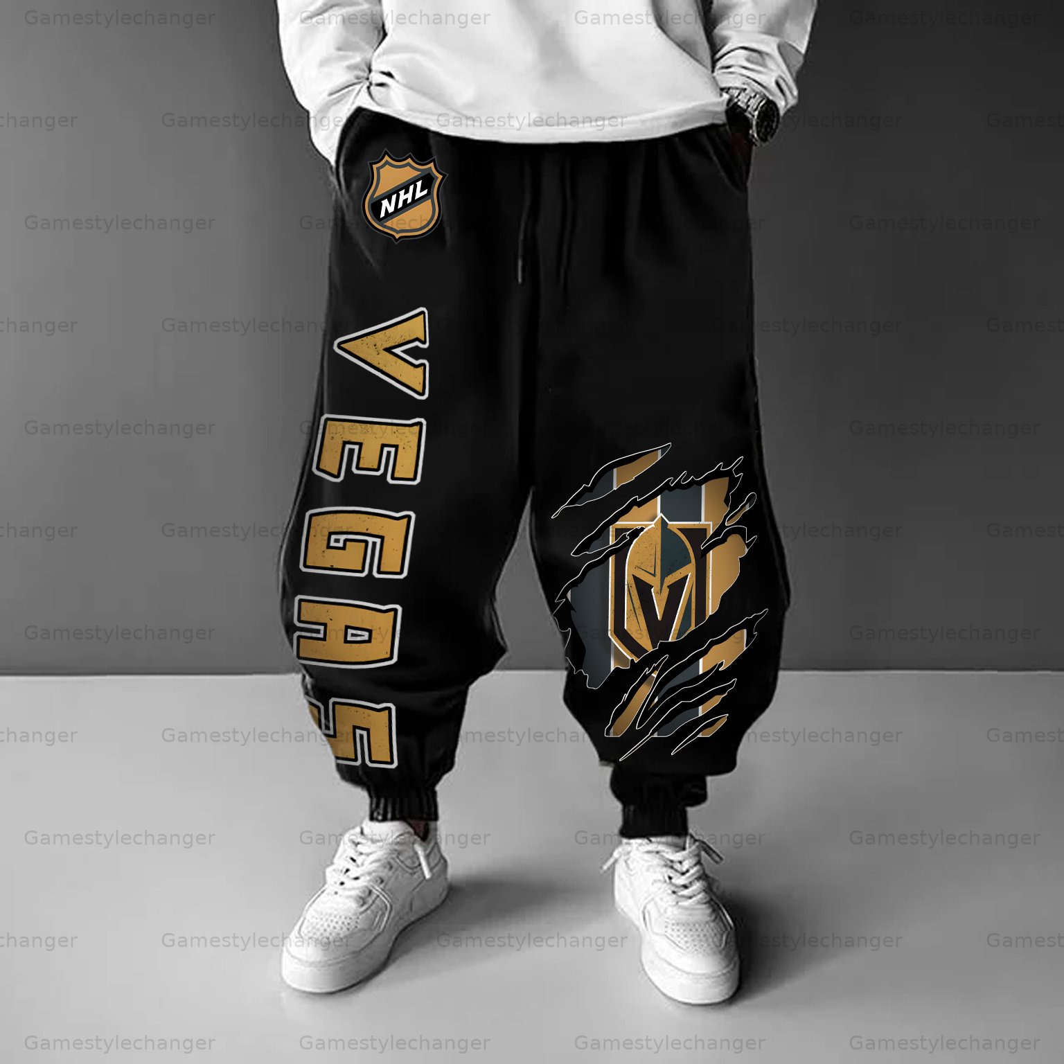 Unisex  “Vegas Golden Knights” Casual Anime Streetwear Pant