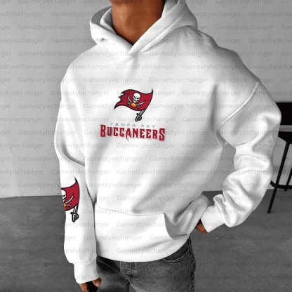 Unisex "Tampa Bay Buccaneers" Graphic Streetwear Vintage Plush Hoodie