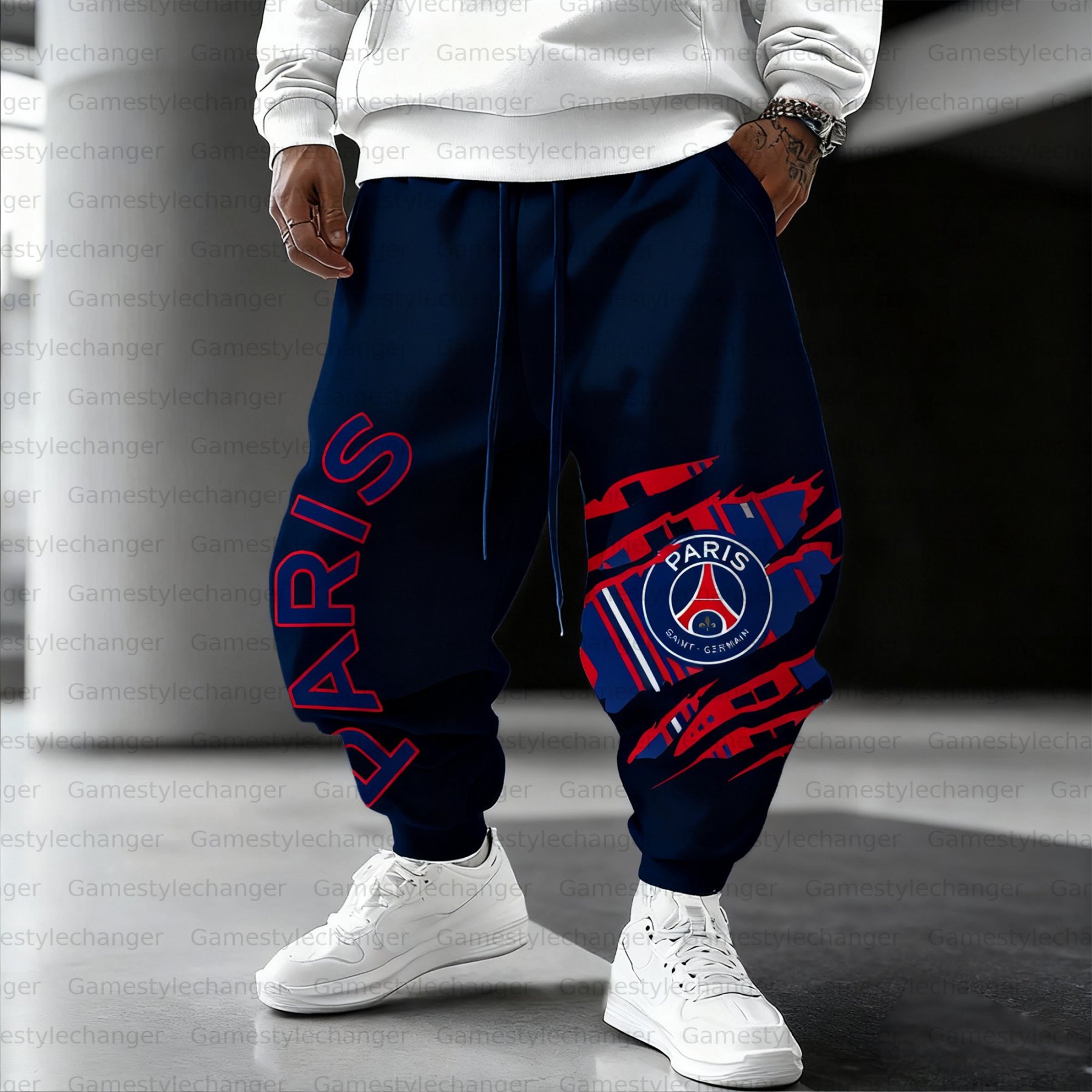 Unisex  “Paris Saint Germain” Casual Anime Streetwear Pant