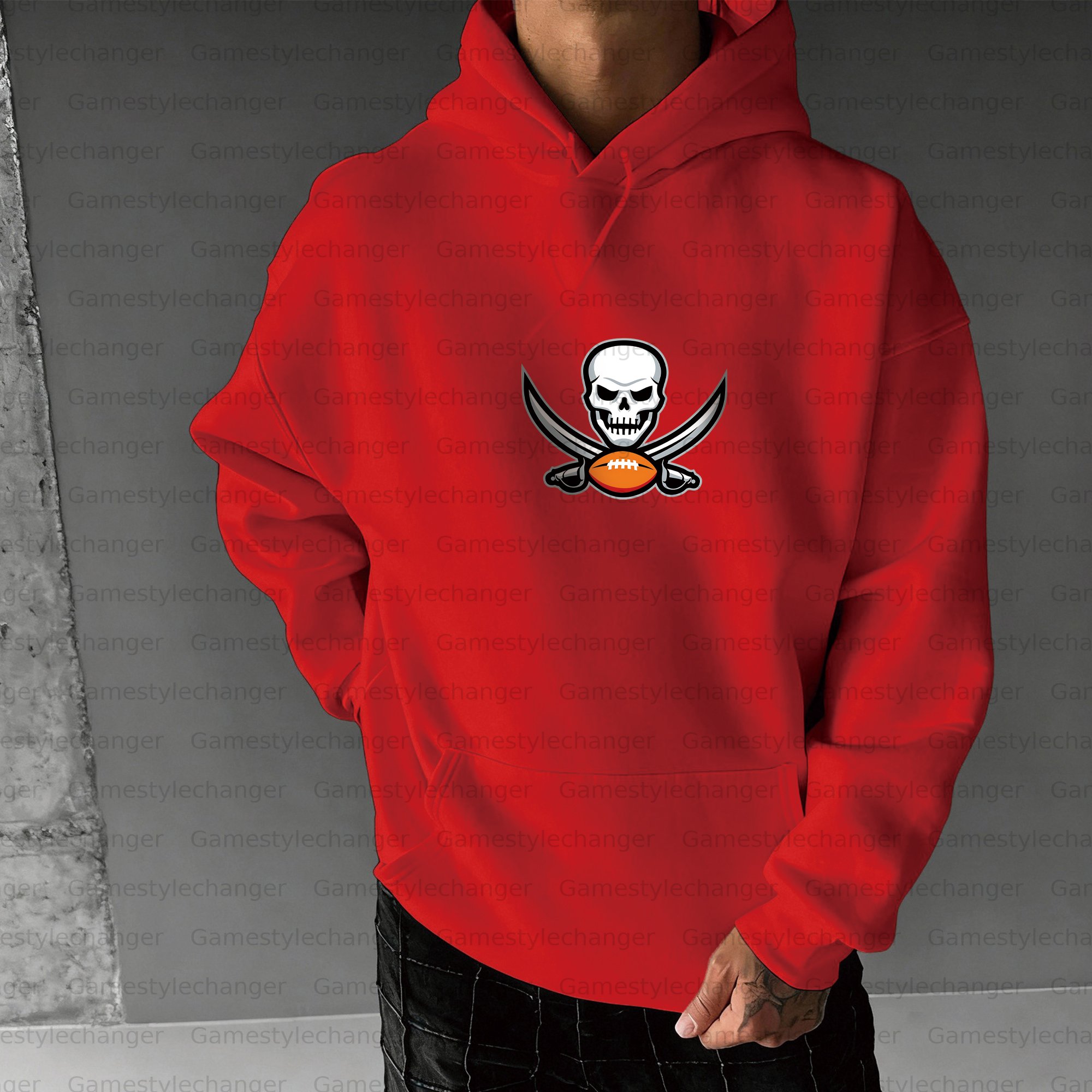 Unisex "Tampa Bay Buccaneers" Graphic Streetwear Vintage Plush Hoodie