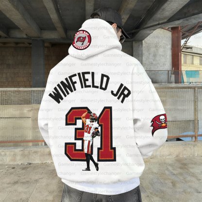 Unisex "Tampa Bay Buccaneers" Graphic Streetwear Vintage Plush Hoodie