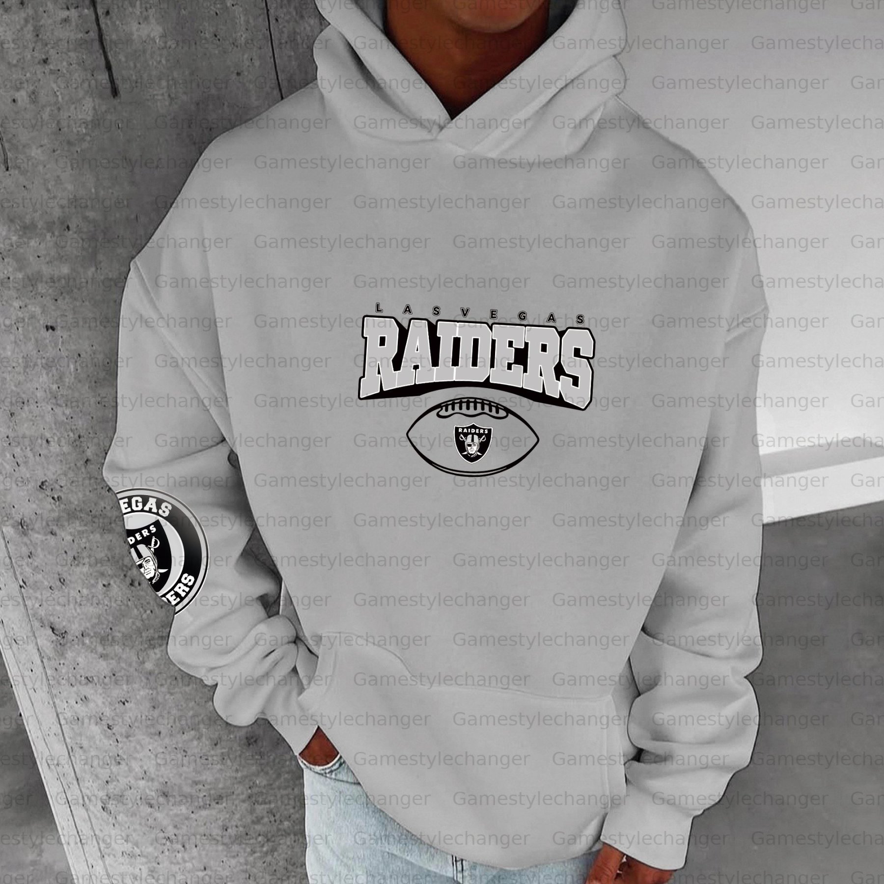Unisex "Las Vegas Raiders" Graphic Streetwear Vintage Plush Hoodie