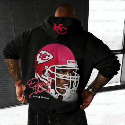 Unisex "Kansas City Chiefs" Graphic Streetwear Vintage Plush Hoodie