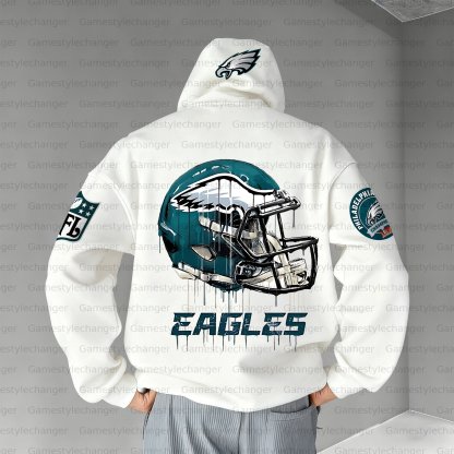 Unisex "Philadelphia Eagles" Graphic Streetwear Vintage Plush Hoodie