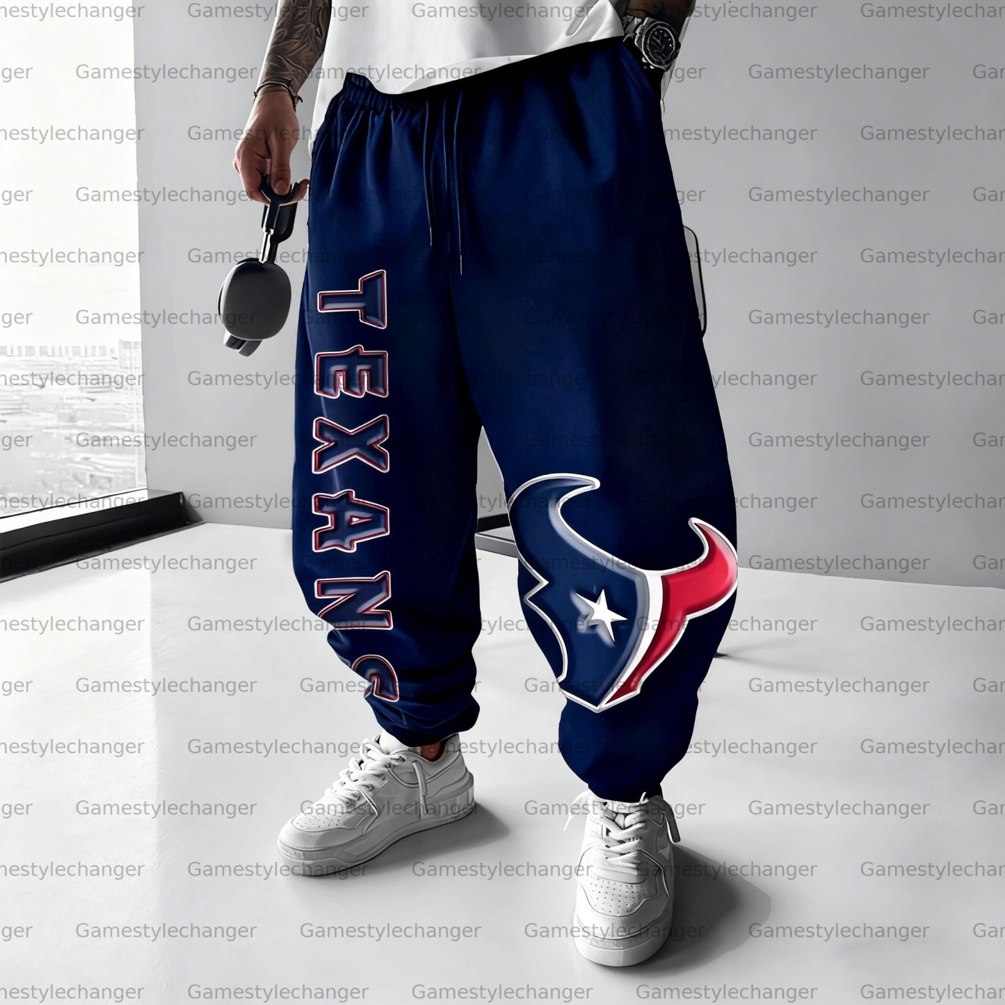 Unisex “Houston Texans” Casual Anime Streetwear Pant