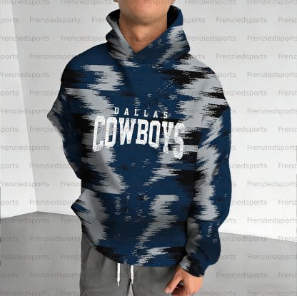 Unisex "Dallas Cowboys" Graphic Streetwear Vintage Plush Hoodie