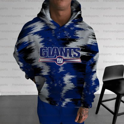 Unisex "New York Giants" Graphic Streetwear Vintage Plush Hoodie