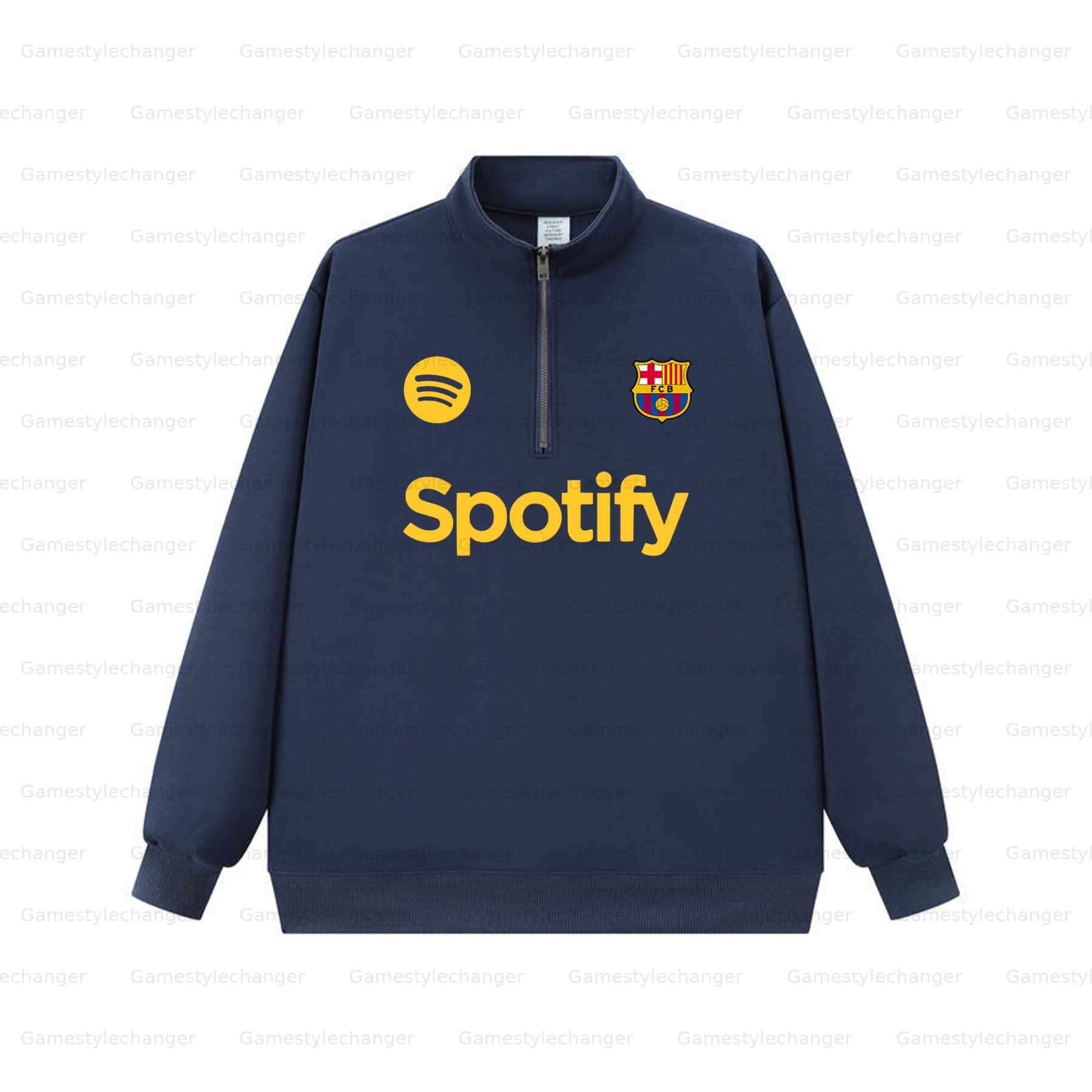 Unisex "UEFA " Graphic Streetwear Vintage  Zip-up Sweatshirt