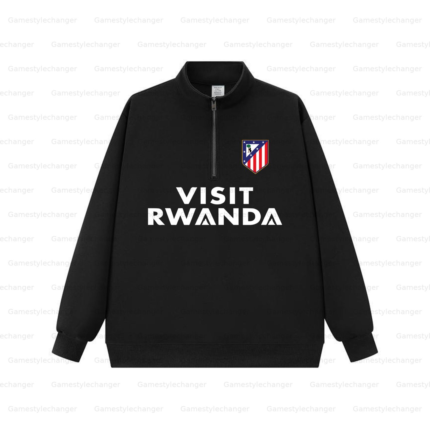 Unisex "UEFA " Graphic Streetwear Vintage  Zip-up Sweatshirt