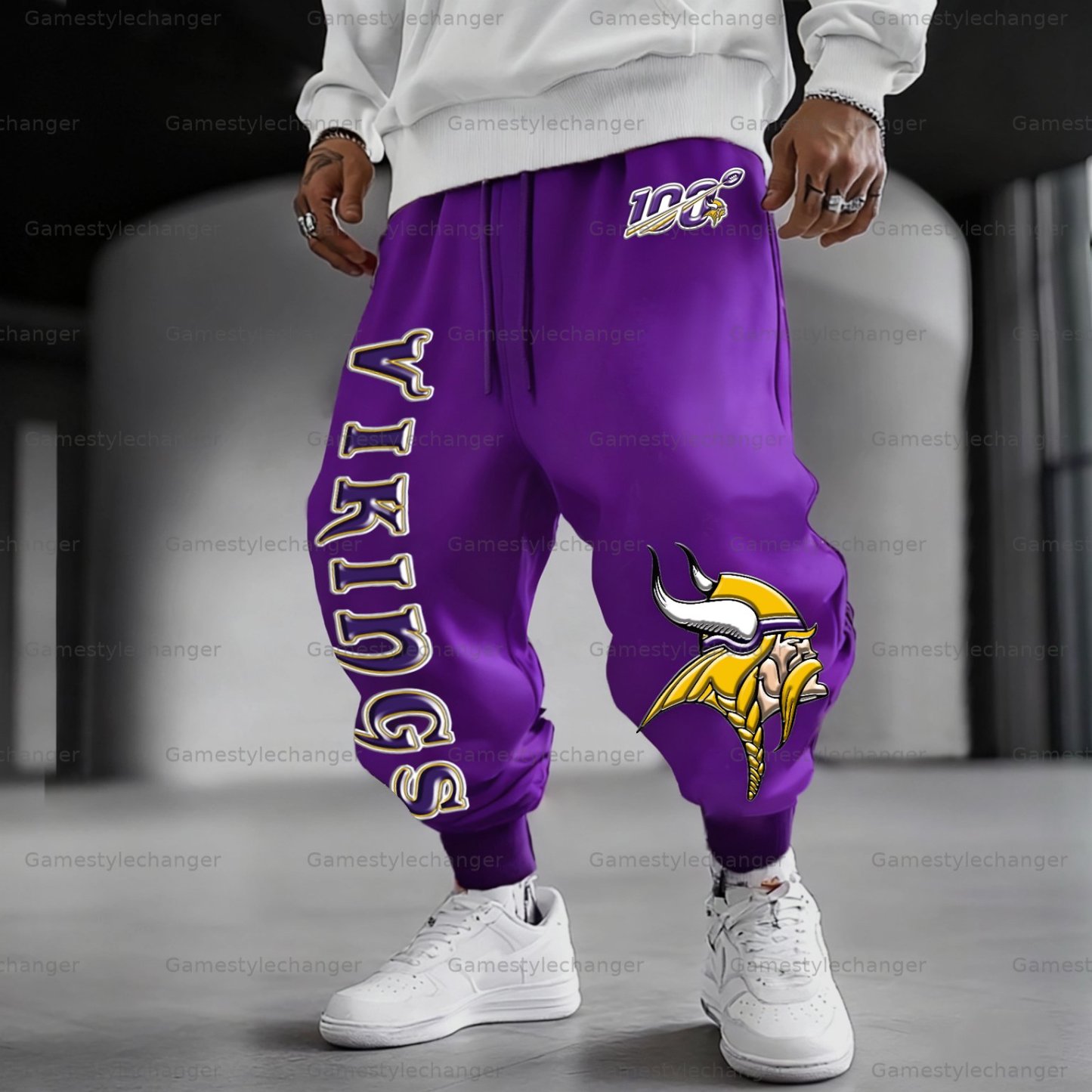 Unisex “Minnesota Vikings” Casual Anime Streetwear Pant