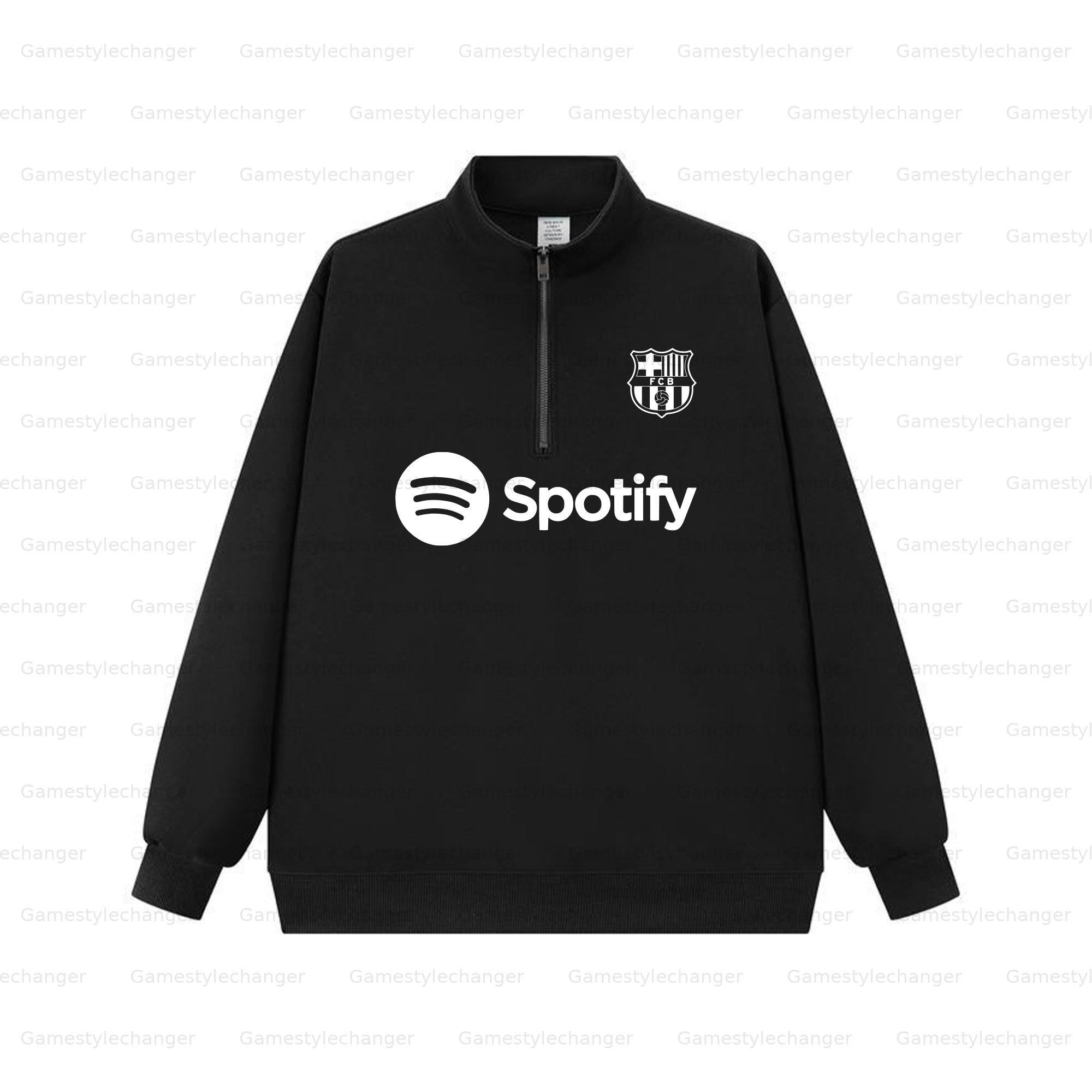 Unisex "UEFA " Graphic Streetwear Vintage  Zip-up Sweatshirt