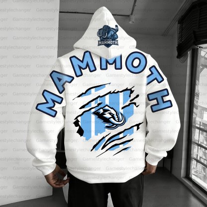 Unisex "Utah Mammoth" Graphic Streetwear Vintage Plush Hoodie