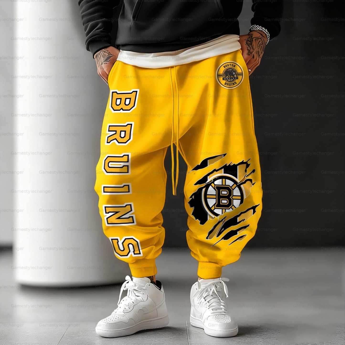 Unisex “Boston Bruins” Casual Anime Streetwear Pant