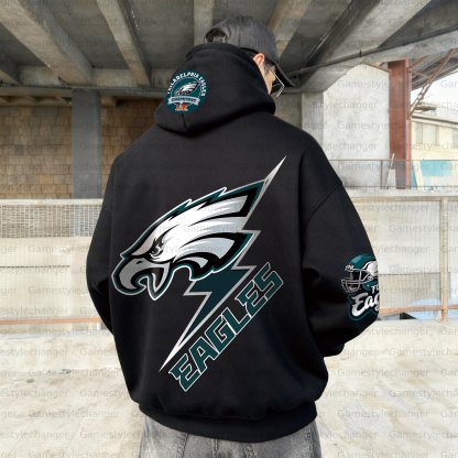 Unisex "Philadelphia Eagles" Graphic Streetwear Vintage Plush Hoodie