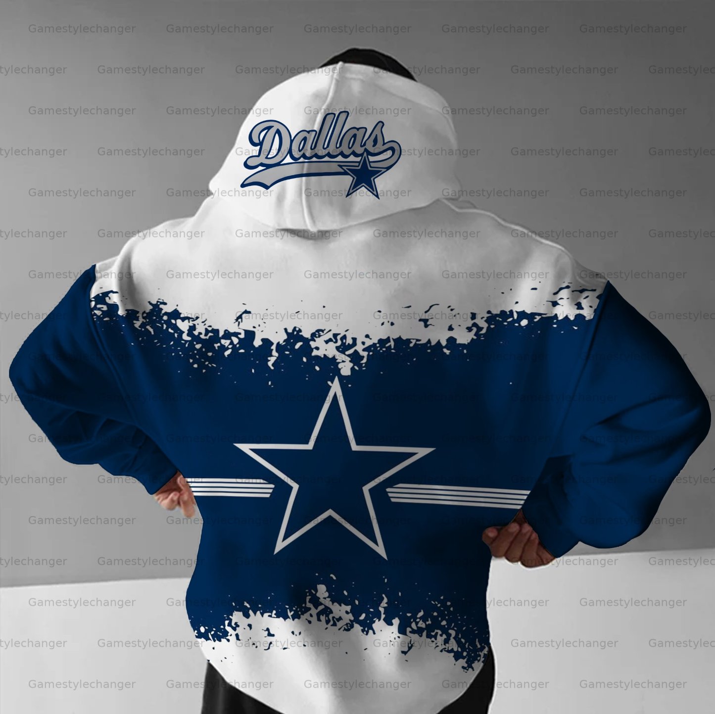 Unisex "Dallas Cowboys" Graphic Streetwear Vintage Plush Hoodie