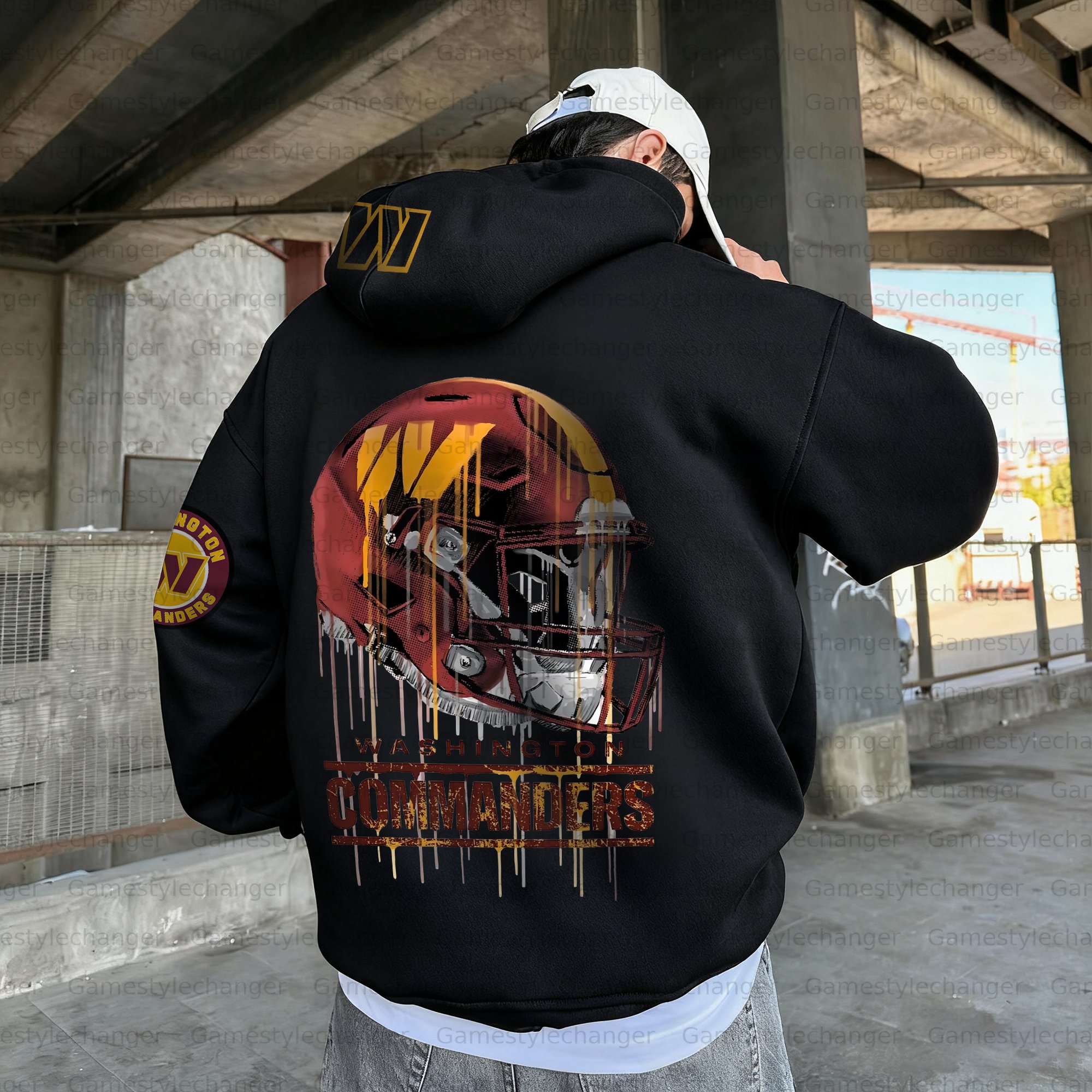 Unisex "Washington Commanders" Graphic Streetwear Vintage Plush Hoodie