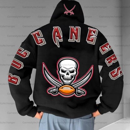 Unisex "Tampa Bay Buccaneers" Graphic Streetwear Vintage Plush Hoodie