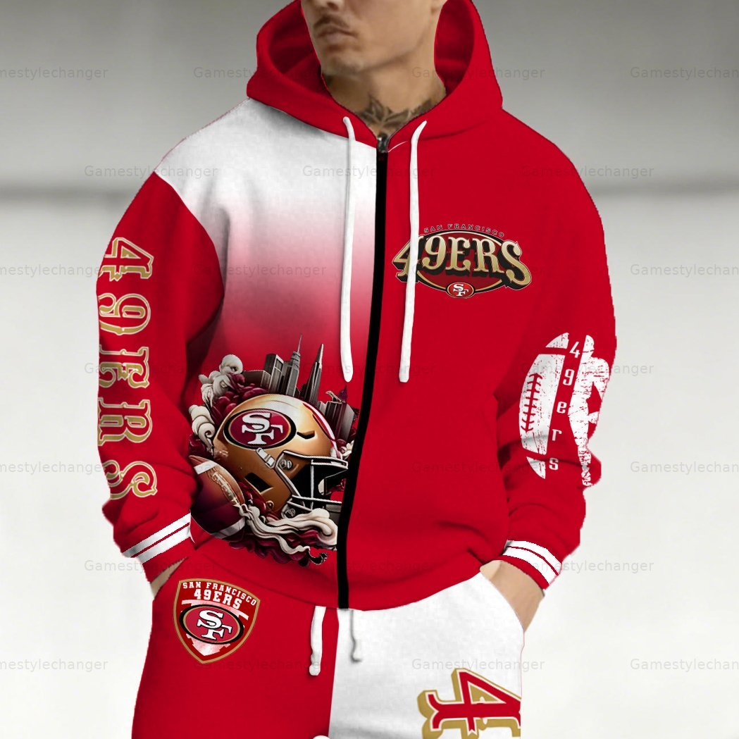 “San Francisco 49ers” Zip-up Jacket, Pants and 2-Piece Set