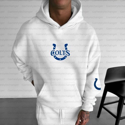 Unisex "Indianapolis Colts" Graphic Streetwear Vintage Plush Hoodie
