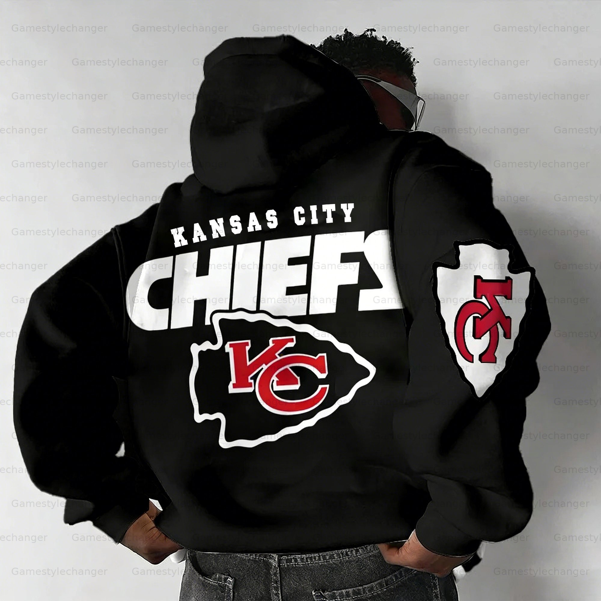Unisex "Kansas City Chiefs " Graphic Streetwear Vintage Plush Hoodie