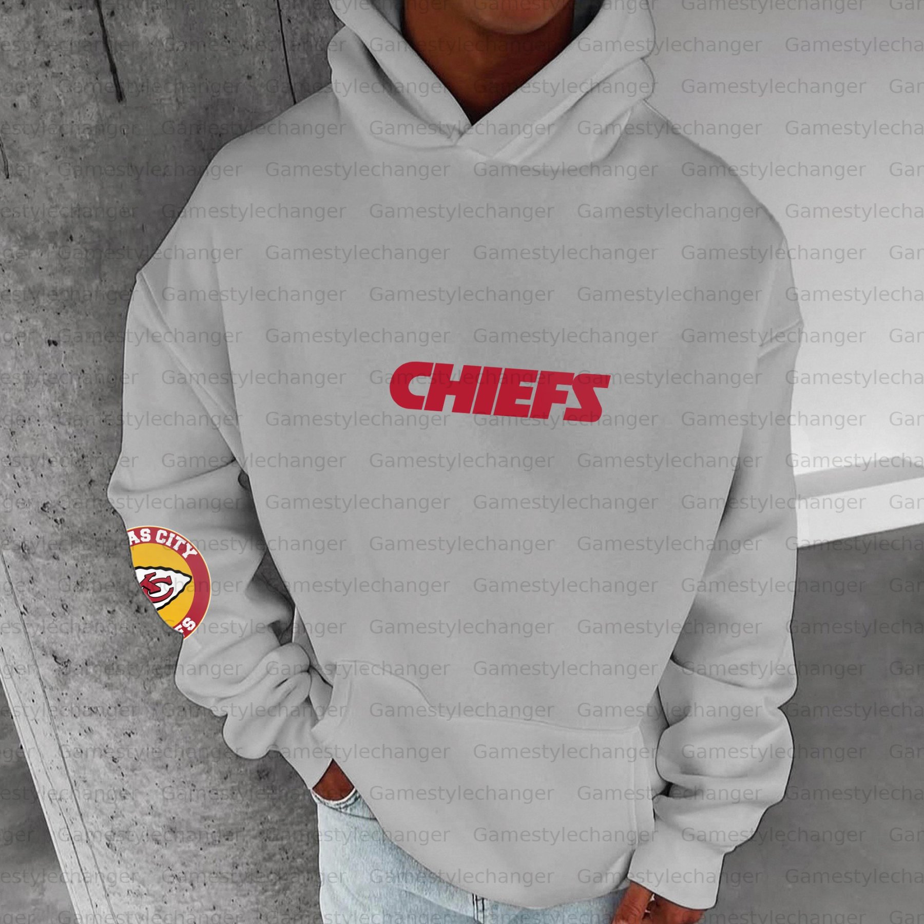 Unisex "Kansas City Chiefs" Graphic Streetwear Vintage Plush Hoodie