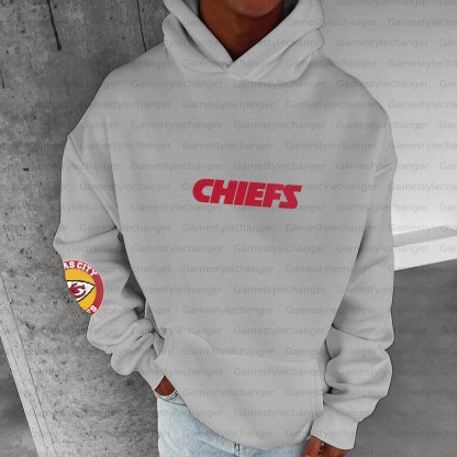 Unisex "Kansas City Chiefs" Graphic Streetwear Vintage Plush Hoodie