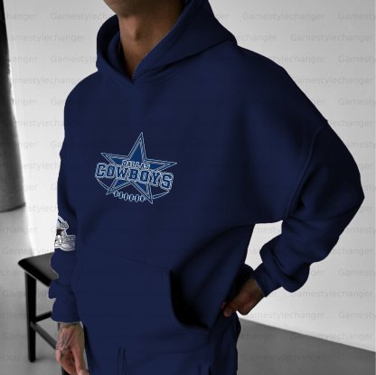Unisex "Dallas cowboys" Graphic Streetwear Vintage Plush Hoodie