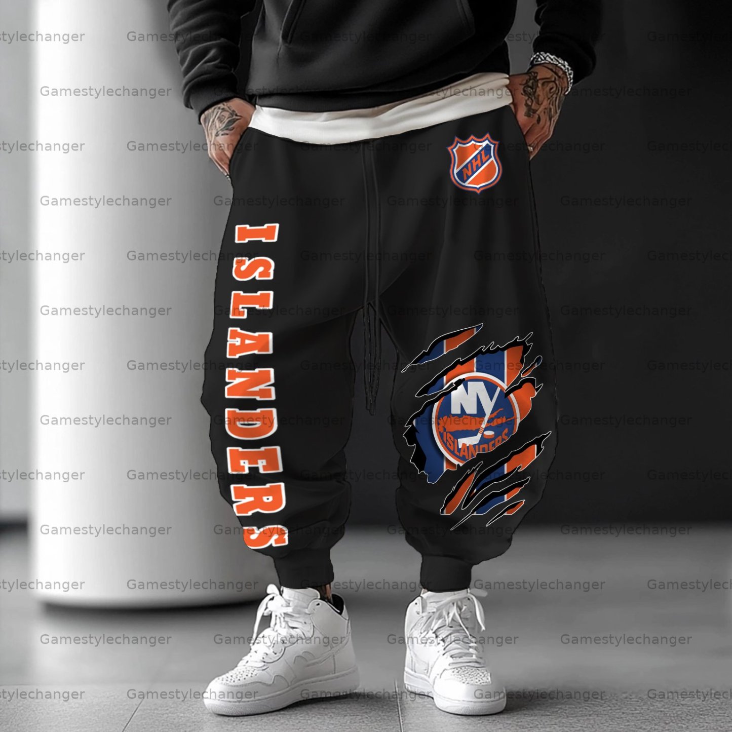 Unisex “New York Islanders” Casual Anime Streetwear Pant