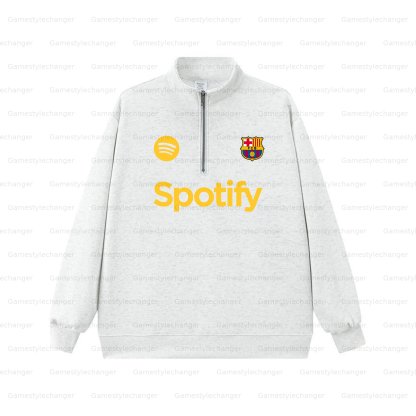 Unisex "UEFA " Graphic Streetwear Vintage  Zip-up Sweatshirt