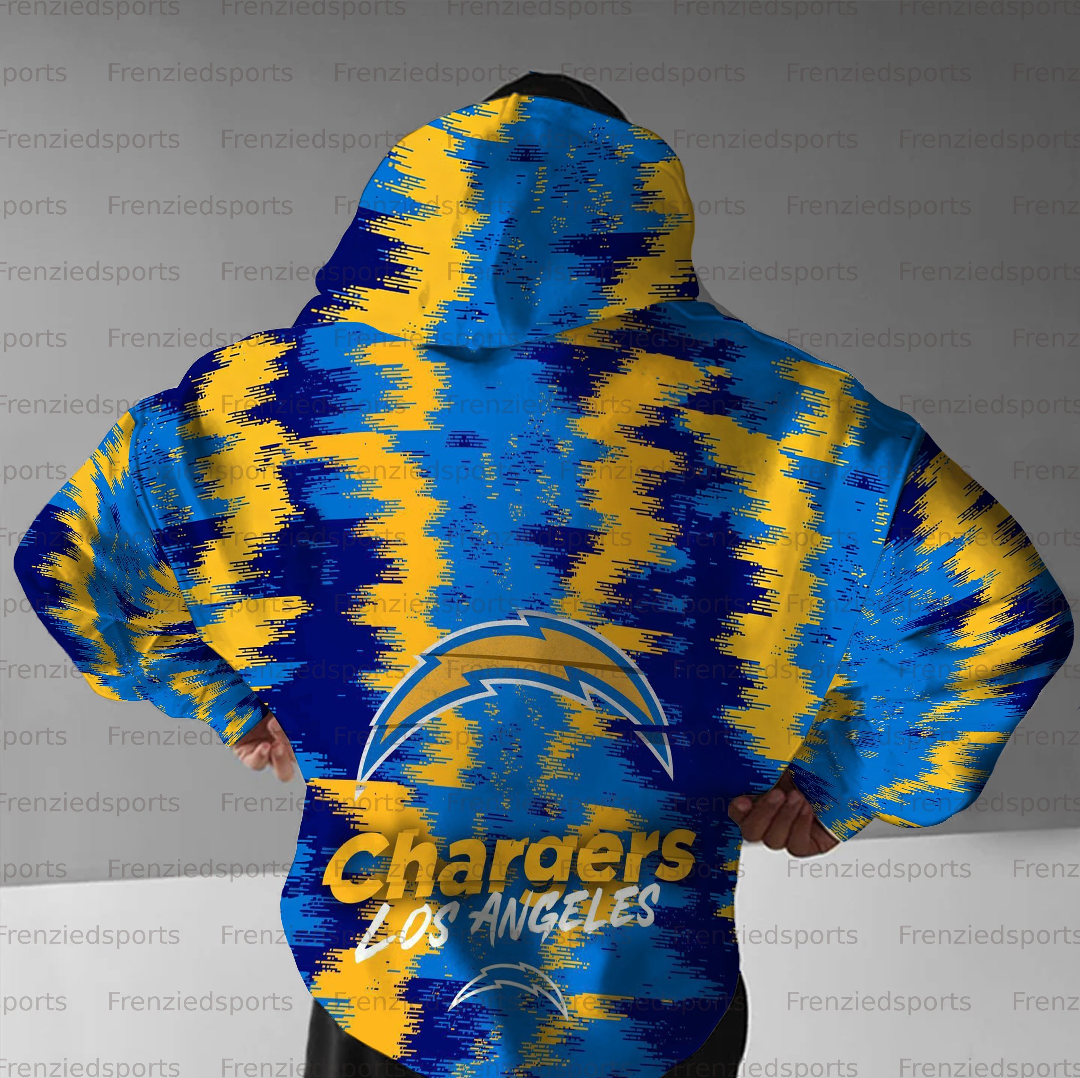 Unisex "Los Angeles Chargers" Graphic Streetwear Vintage Plush Hoodie
