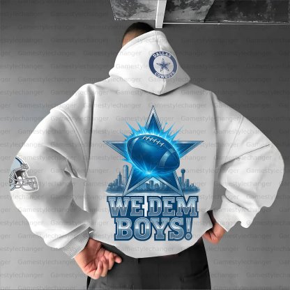 Unisex "Dallas Cowboys" Graphic Streetwear Vintage Plush Hoodie