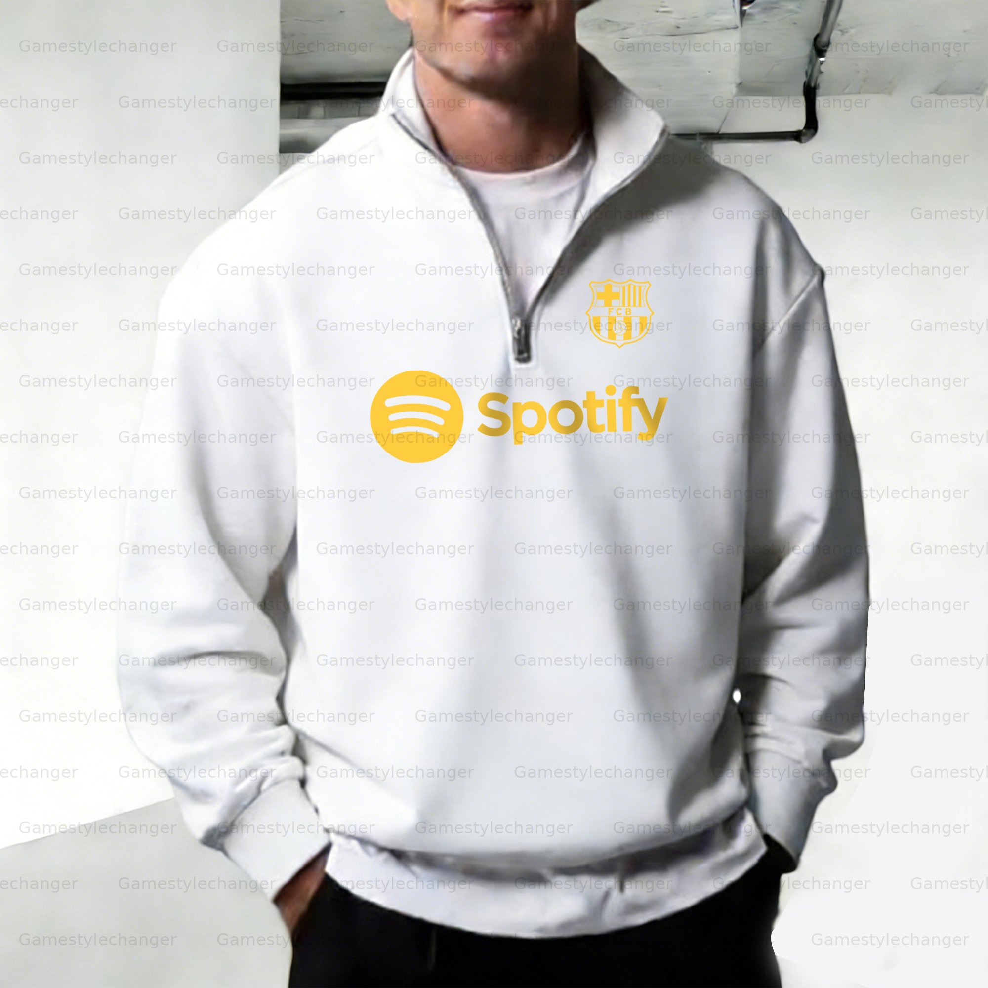 Unisex "UEFA " Graphic Streetwear Vintage  Zip-up Sweatshirt