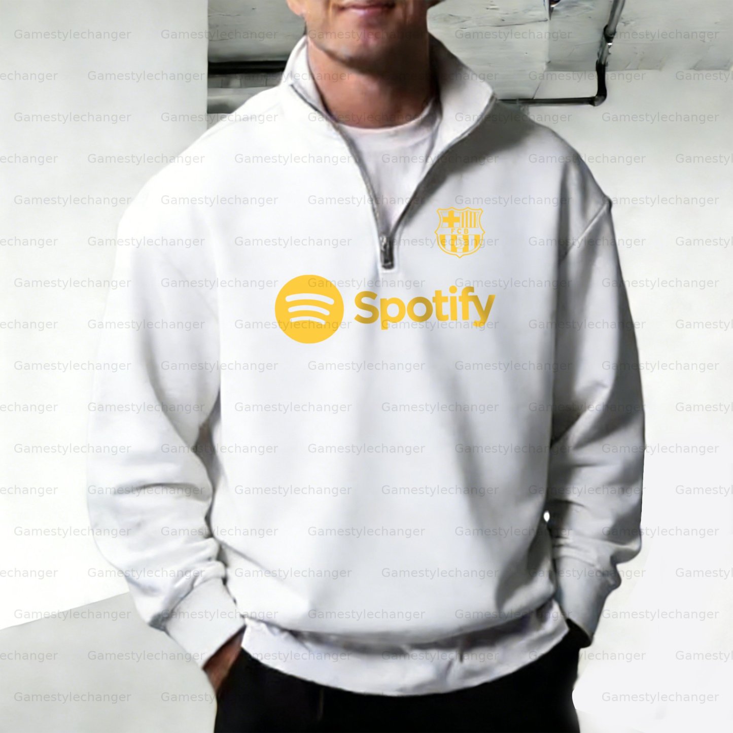 Unisex "UEFA " Graphic Streetwear Vintage  Zip-up Sweatshirt