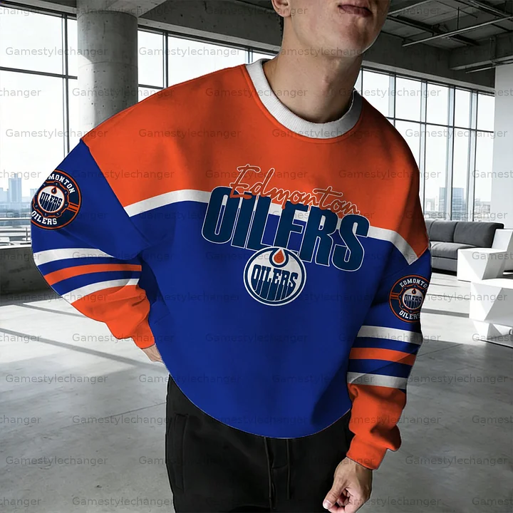 Unisex "Edmonton Oilers" Graphic Inspired Vintage Sweatshirt