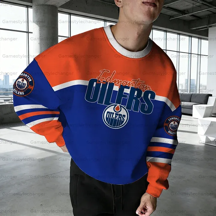 Unisex "Edmonton Oilers" Graphic Inspired Vintage Sweatshirt