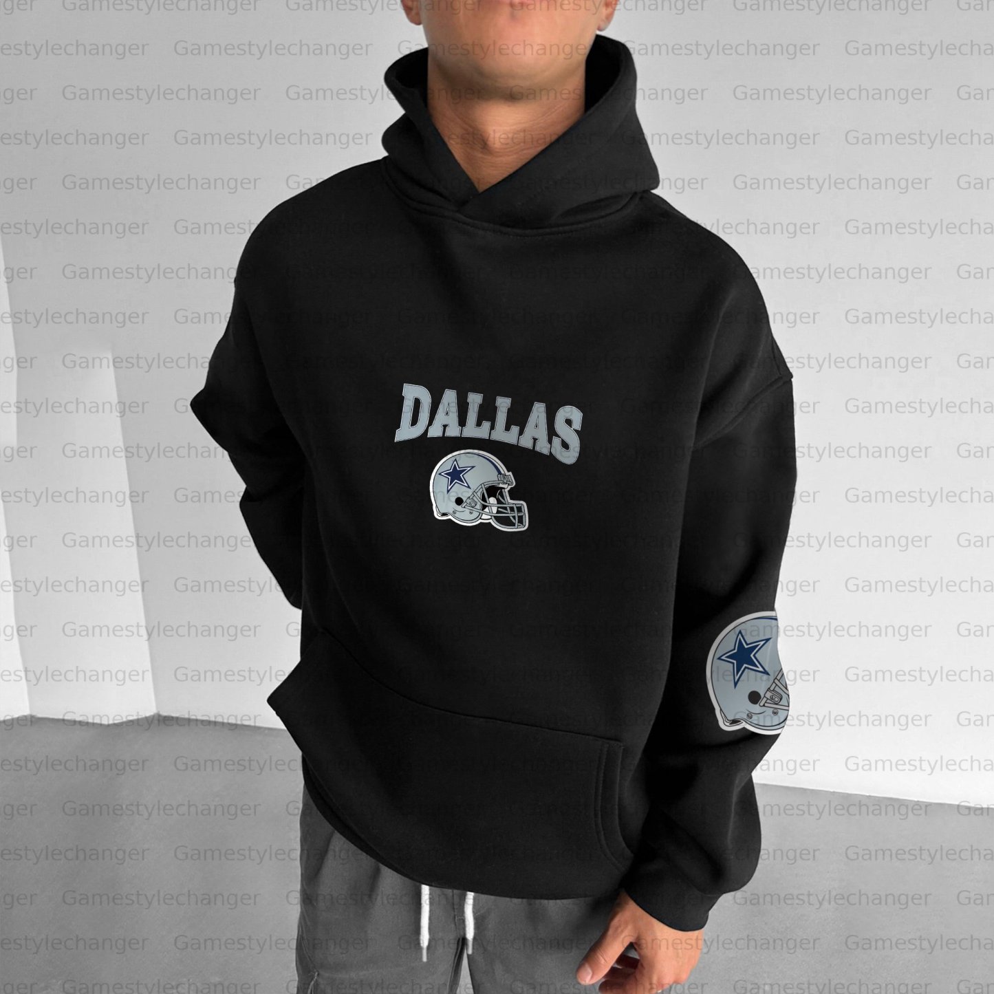 Unisex "Dallas Cowboys " Graphic Streetwear Vintage Plush Hoodie