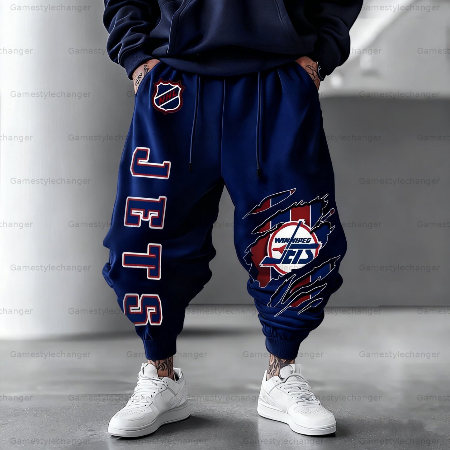 Unisex “Winnipeg Jets” Casual Anime Streetwear Pant