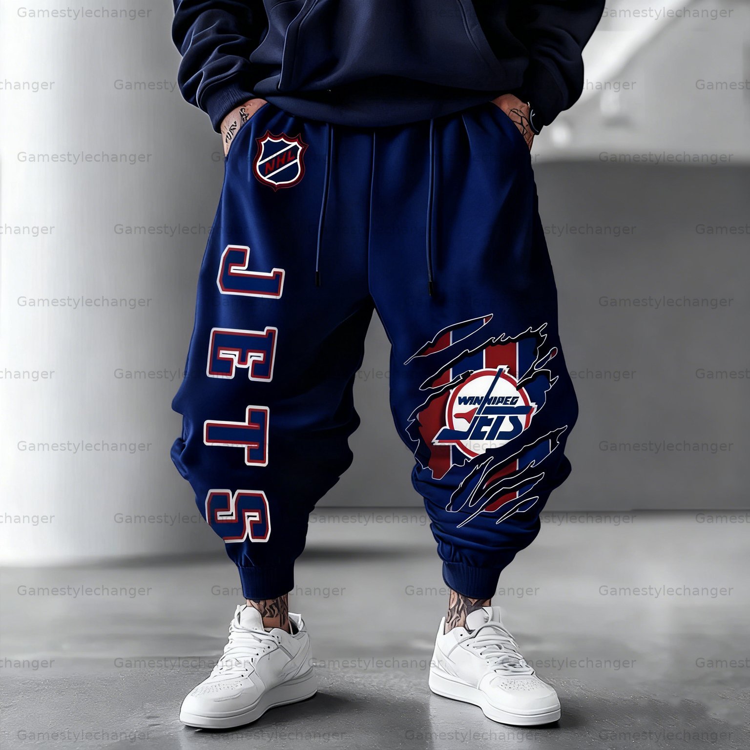 Unisex “Winnipeg Jets” Casual Anime Streetwear Pant