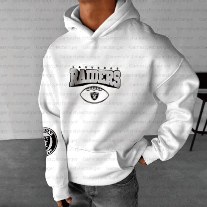 Unisex "Las Vegas Raiders" Graphic Streetwear Vintage Plush Hoodie
