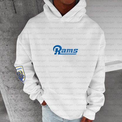 Unisex "Los angeles rams" Graphic Streetwear Vintage Plush Hoodie